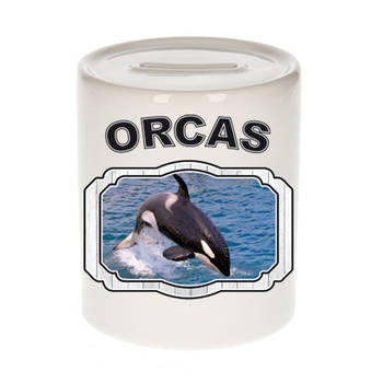 Dieren liefhebber grote orka spaarpot - orka walvissen cadeau - Spaarpotten