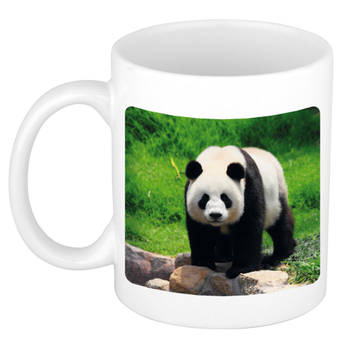 Foto mok grote panda mok / beker 300 ml - Cadeau pandaberen liefhebber - feest mokken