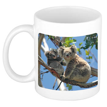 Foto mok koala beer mok / beker 300 ml - Cadeau koalaberen liefhebber - feest mokken