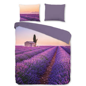 Pure Dekbedovertrek Micropercal Lavender - violet 200x200/220cm