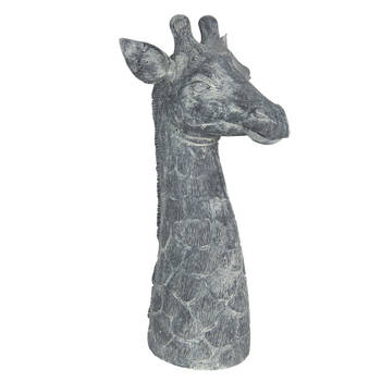 Clayre & Eef Grijze Decoratie giraf 24*22*47 cm 6PR3200