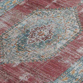 Vloerkleed vintage 200x350cm rood perzisch oosters tapijt