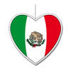 3x Mexico hangdecoratie harten 28 cm - Feestdecoratievoorwerp