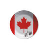 Papieren Canadese vlag thema party bordjes 8x stuks - Feestbordjes