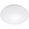 LED Plafondlamp met Bewegingssensor - Strum - 24W - Opbouw Rond - Natuurlijk Wit 4200K - 360° - Mat Wit - Aluminium