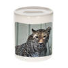 Foto gevlekte jaguar spaarpot 9 cm - Cadeau jaguars liefhebber - Spaarpotten