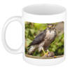 Foto mok havik roofvogel mok / beker 300 ml - Cadeau roofvolgel liefhebber - feest mokken