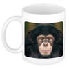 Foto mok leuke chimpansee mok / beker 300 ml - Cadeau apen liefhebber - feest mokken