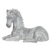 Clayre & Eef Grijze Decoratie zebra 40*18*27 cm 6PR3202