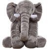iBello knuffel kussen olifant XL - Grijs