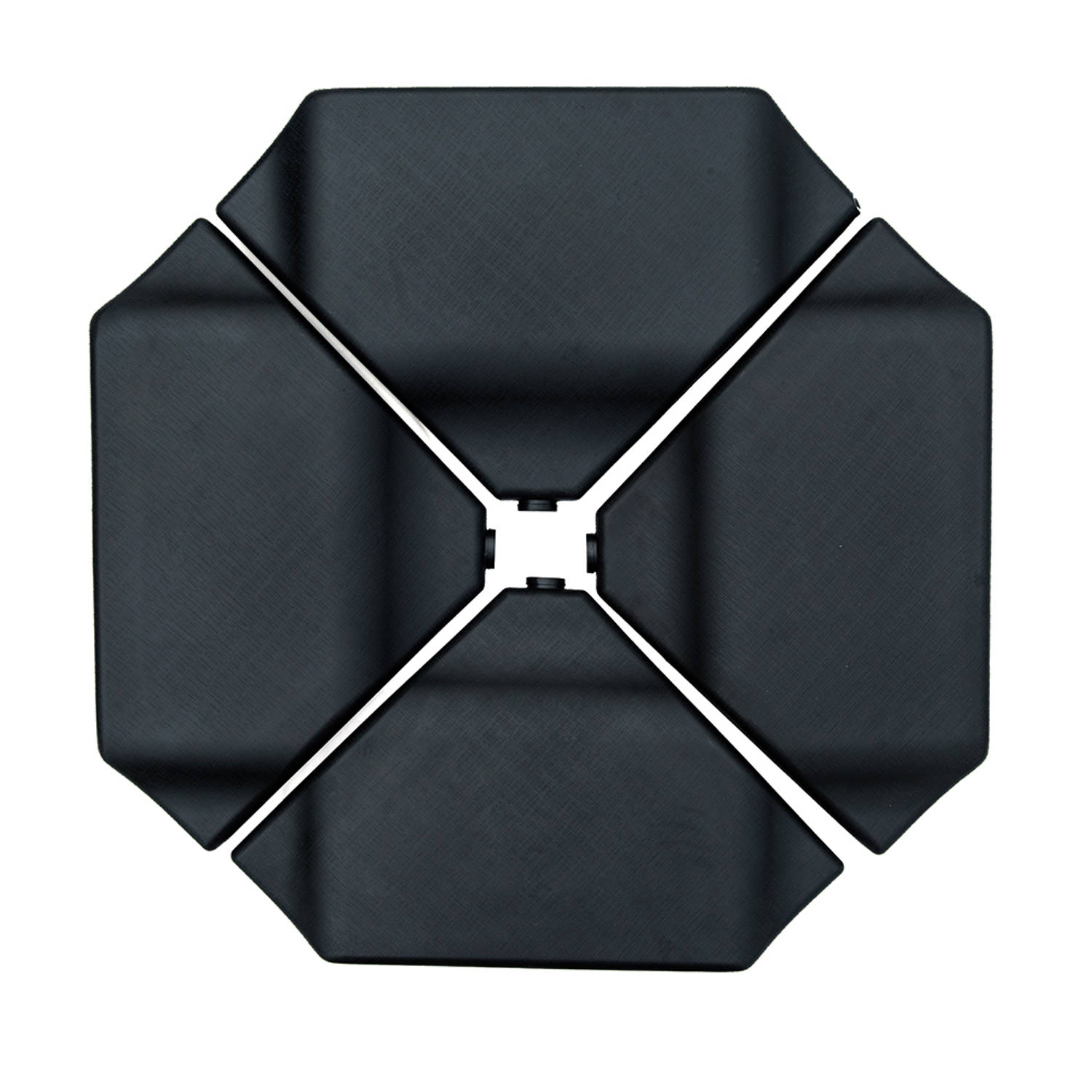Sorara® Kunststof Vulbare Tegels Voor Zijpaalparasols Zwart 120kg
