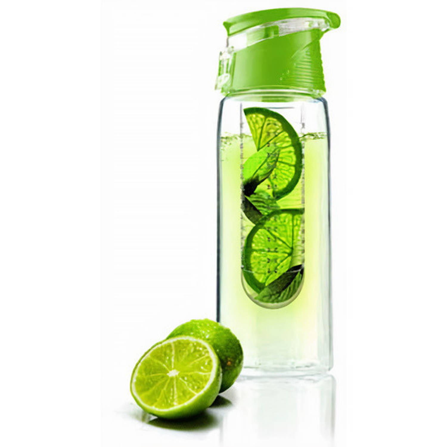 verklaren Inzet Verzorgen Asobu drinkfles Infuse Flavour 600 ml transparant/groen | Blokker
