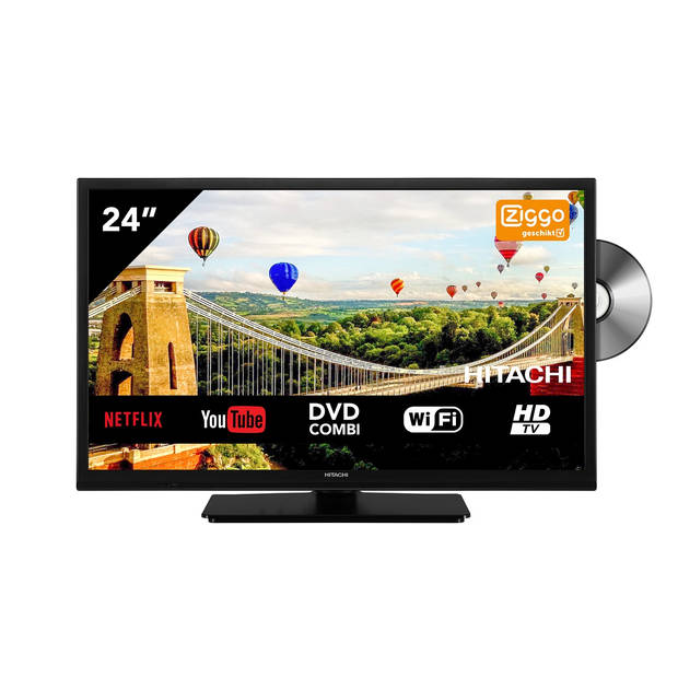 Hitachi 24HE2103 HD Ready 24 inch Smart TV met DVD