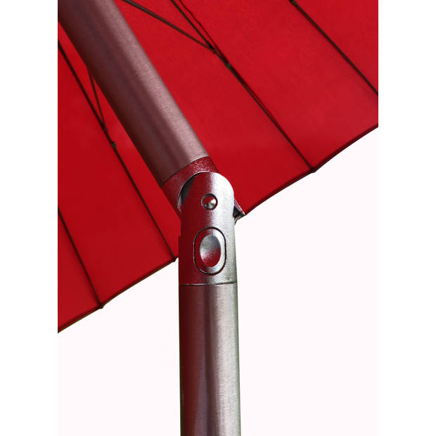 SORARA® Shanghai Parasol Ø 260 cm Rood