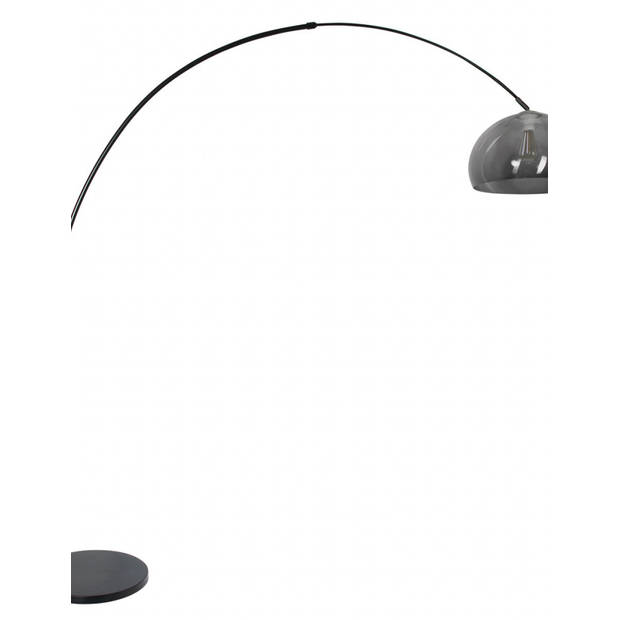 Steinhauer Vloerlamp Sparkled light 9878 zwart kunststof grijze kap