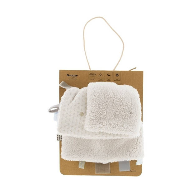 Snoozebaby Organisch Knuffeldoekje Stone Beige - 25x25 cm