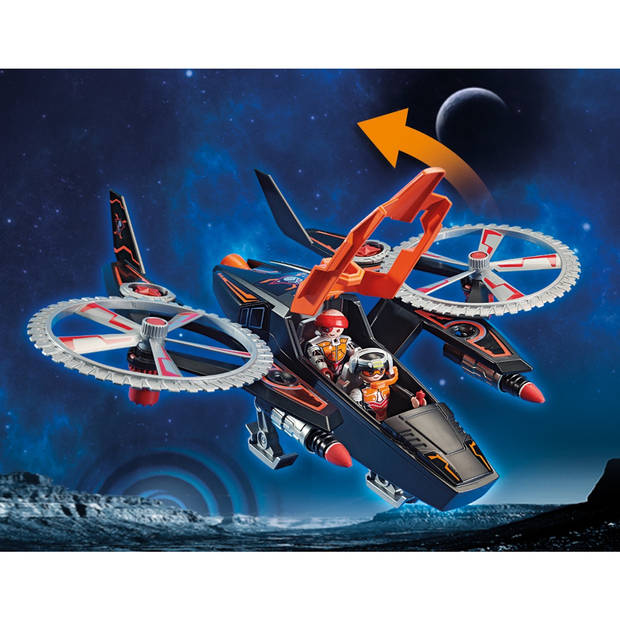 PLAYMOBIL Galaxy Police - Piratenhelikopter 74-delig (70023)