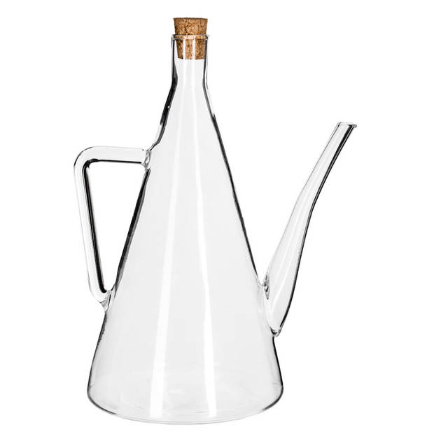Decopatent® Olie of Azijn fles glas - - Handvat - Kurk | Blokker