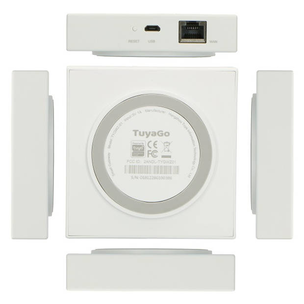 Koppeling punt voor Zigbee sensoren naar netwerk / internet Alecto SMART-BRIDGE10 Wit