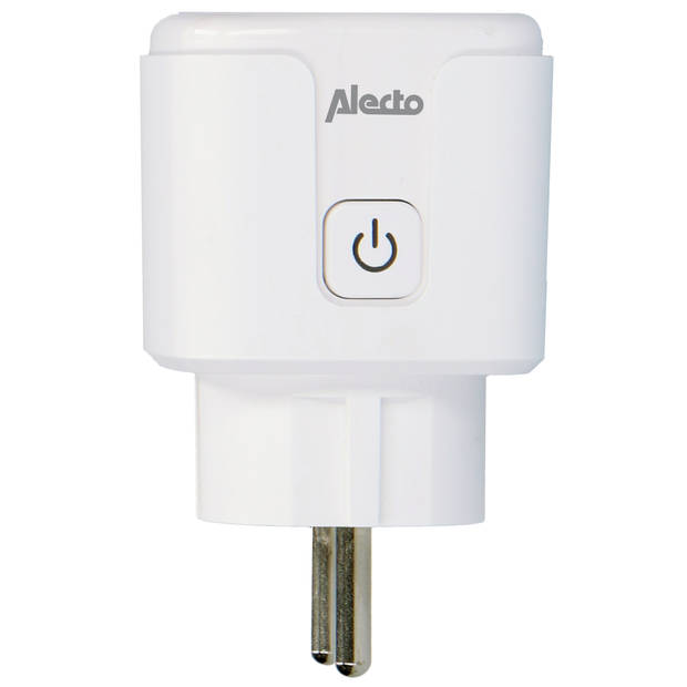 Smart wifi tussenstekker met energiemeter, 16A, 3680W Alecto Wit