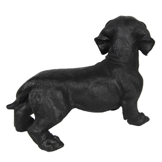 Clayre & Eef Zwarte Decoratie hond 32*14*23 cm 6PR3227