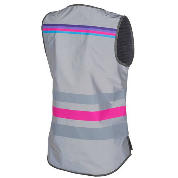 Wowow veiligheidshesje Lucy FR polyester/mesh grijs/roze