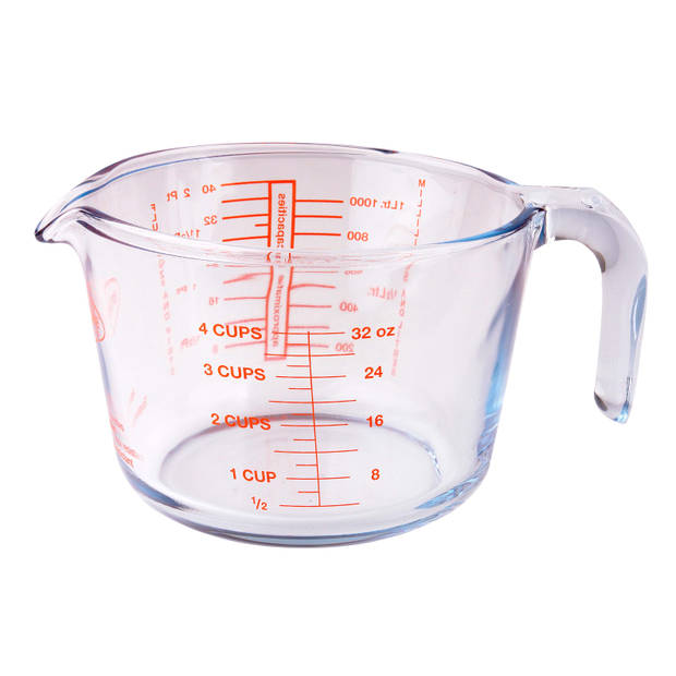 O.cuisine Maatbeker 1 l Borosilicaat 1 stuk