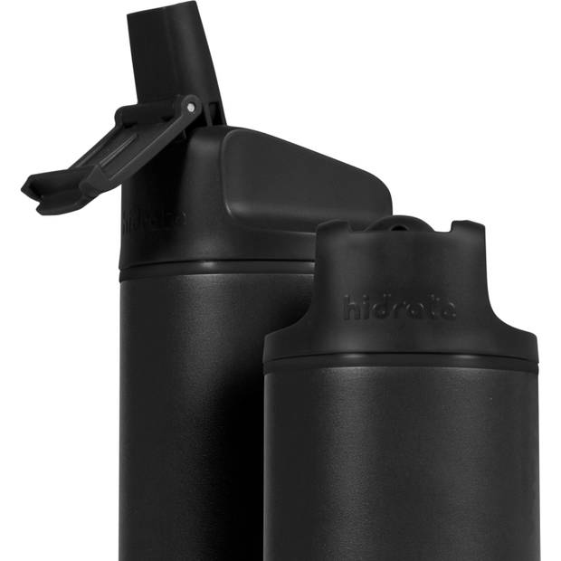 Hidrate Spark Steel Smart Waterfles - 620 ml - Straw - Black