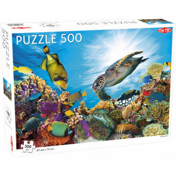 Tactic legpuzzel Animals koraalrif 31 x 47 cm karton 500 stukjes