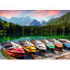 Rebo Productions legpuzzel Boats at the Lake 1000 stukjes