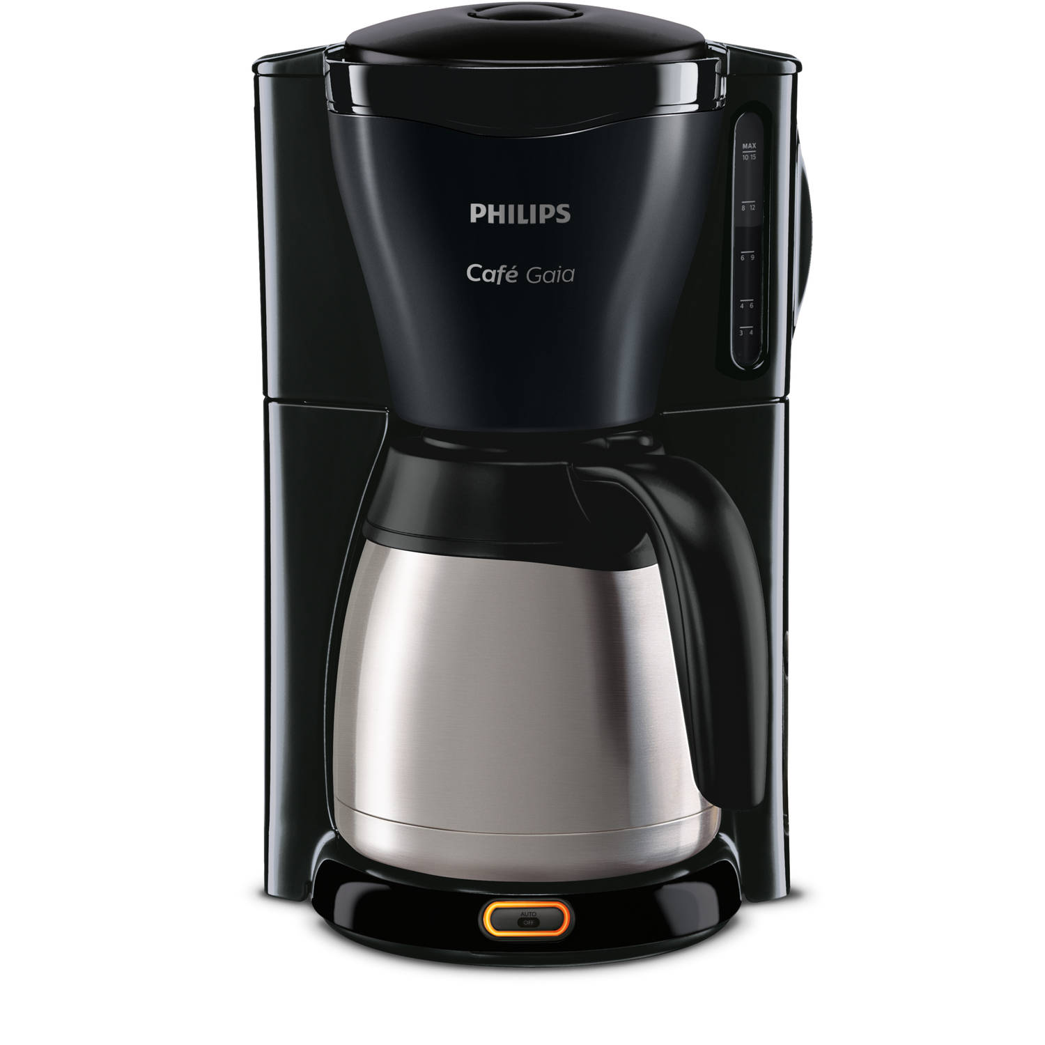 Peuter Ijzig inrichting Philips filterkoffiezetapparaat Café Gaia HD7549/20 - zwart | Blokker