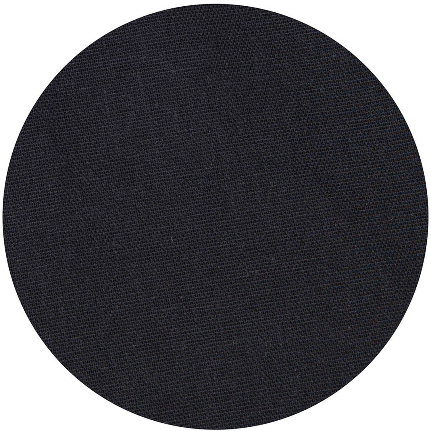 Zwart tafelkleed van polyester/katoen rond 160 cm - Feesttafelkleden