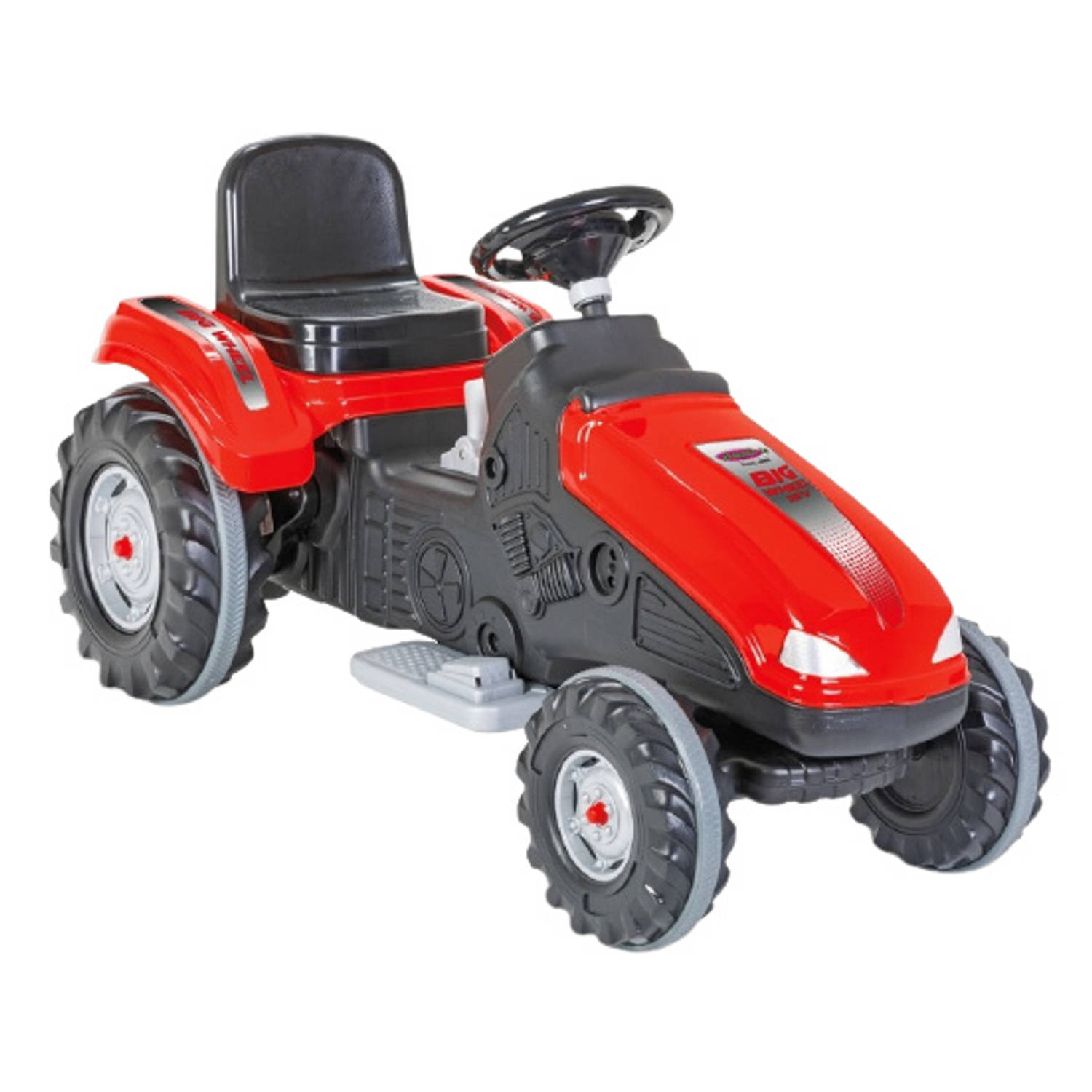 Jamara tractor Ride On Big Wheel 12 V 114 x 53 cm rood