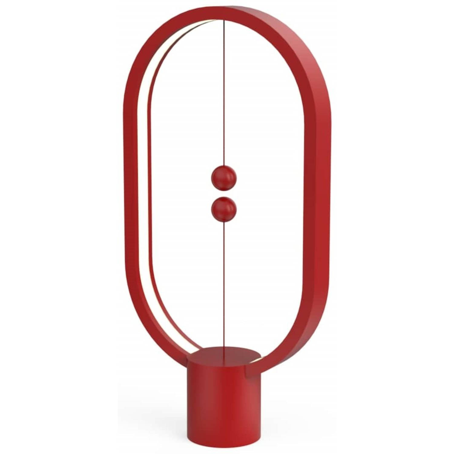DesignNest tafellamp Heng Balance 20 x 40 cm rood/warm-wit