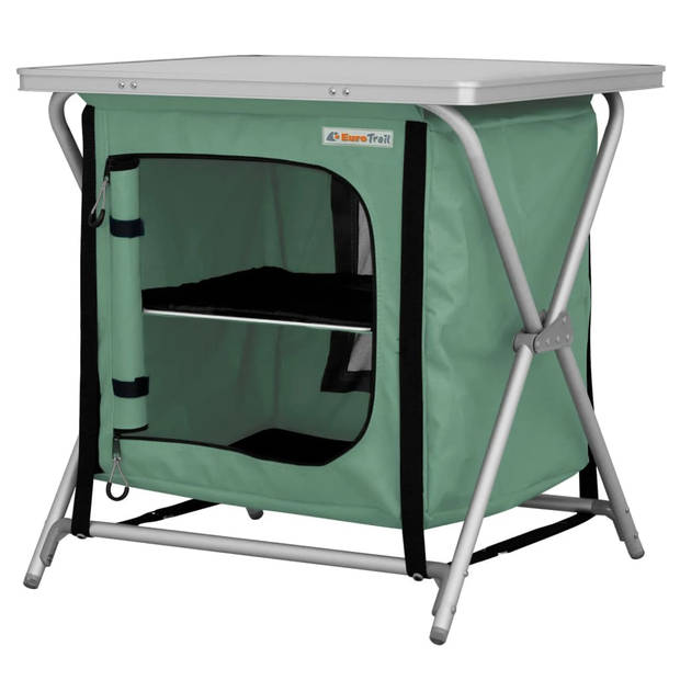 Eurotrail campingkast Rieux 60 x 50 x 60 cm alu/polyester groen