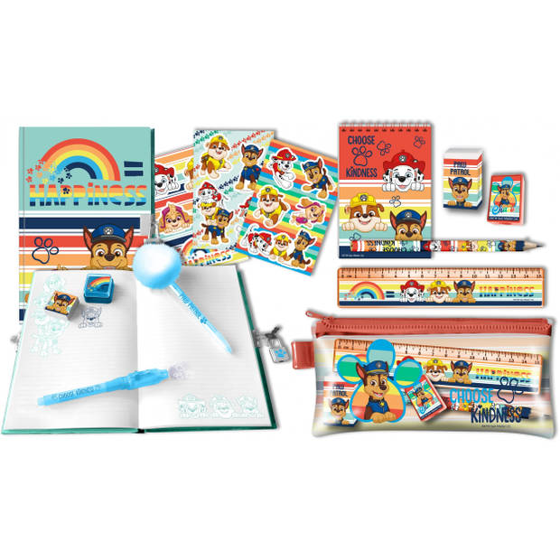 Nickelodeon schrijfset Paw Patrol junior papier/hout 15-delig