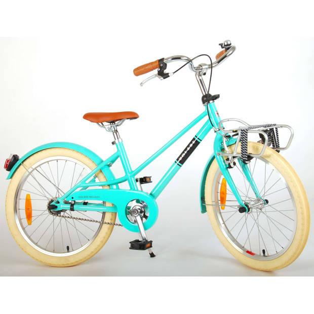 Volare Meisjesfiets Melody 20 Inch 31,75 cm Meisjes Terugtraprem Turquoise