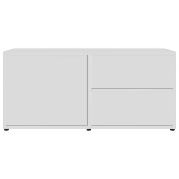 vidaXL Tv-meubel 80x34x36 cm bewerkt hout wit