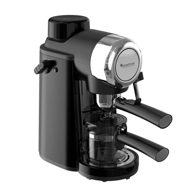 TurboTronic CM24 Espresso Machine Retro Pistonmachine 3.5 Bar pomp - Zwart