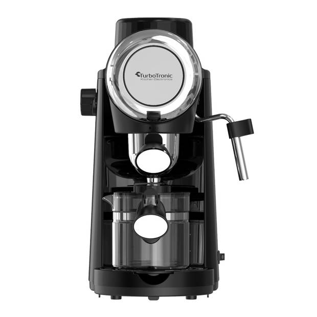 TurboTronic CM24 Espresso Machine Retro Pistonmachine 3.5 Bar pomp - Zwart