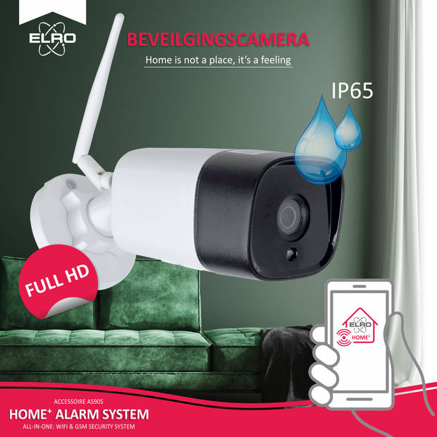 ELRO AS90CAB Full HD Buitencamera voor ELRO AS90S Home+ Alarmsysteem