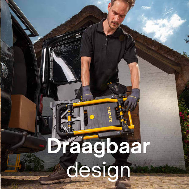 Stanley SXWTD-FT585 2-in-1 Steekwagen en Plateauwagen - Steekkar max. 70KG - Platformwagen max. 137KG - Transportwagen