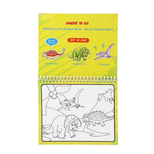 Toi-Toys kleurboek Dino junior 20 x 25 cm papier 2-delig