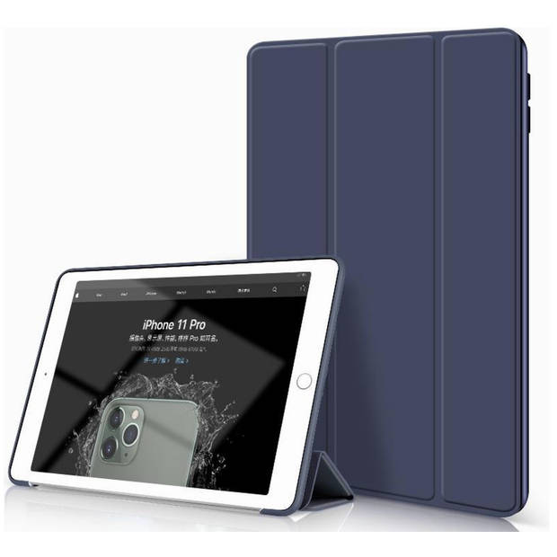 HEM Siliconen iPad Hoes geschikt voor Apple iPad Air 4 & Air 5 (2020/2022) - 10,9 inch - Donkerblauw - Met Stylus Pen