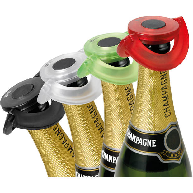 Adhoc - Gusto Champagnestop - Kunststof - Zwart