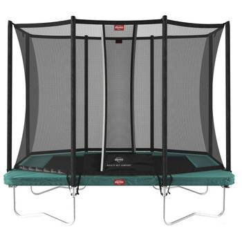 BERG Trampoline Ultim Favorit met Veiligheidsnet - Safetynet Comfort - 280 x 190 cm - Groen