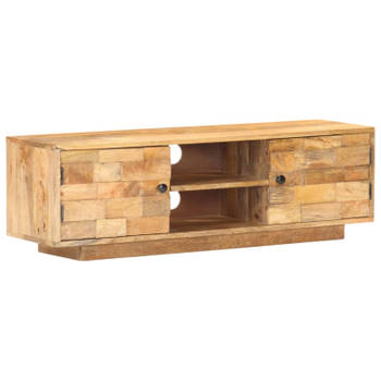 vidaXL Tv-meubel 116x30x35 cm massief mangohout