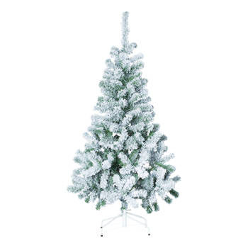 Kunstkerstboom met sneeuw 210 cm - 127 cm breed