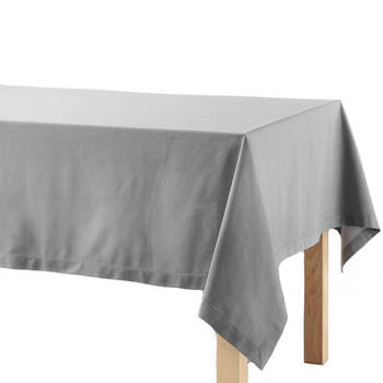 Lichtgrijs tafelkleed van katoen 140 x 240 cm - Tafellakens