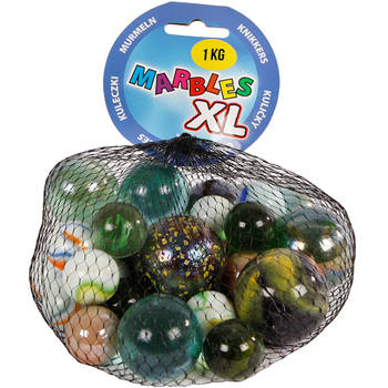 Toys Amsterdam knikkers Marbles XL junior glas 1000 gram